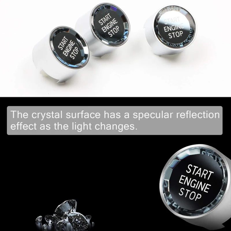 BMW Vehicle-specific Crystal Start Stop Button Cover For 1/2/3/4/5/7 Series & X1/X2/X3/X5 - Image 5