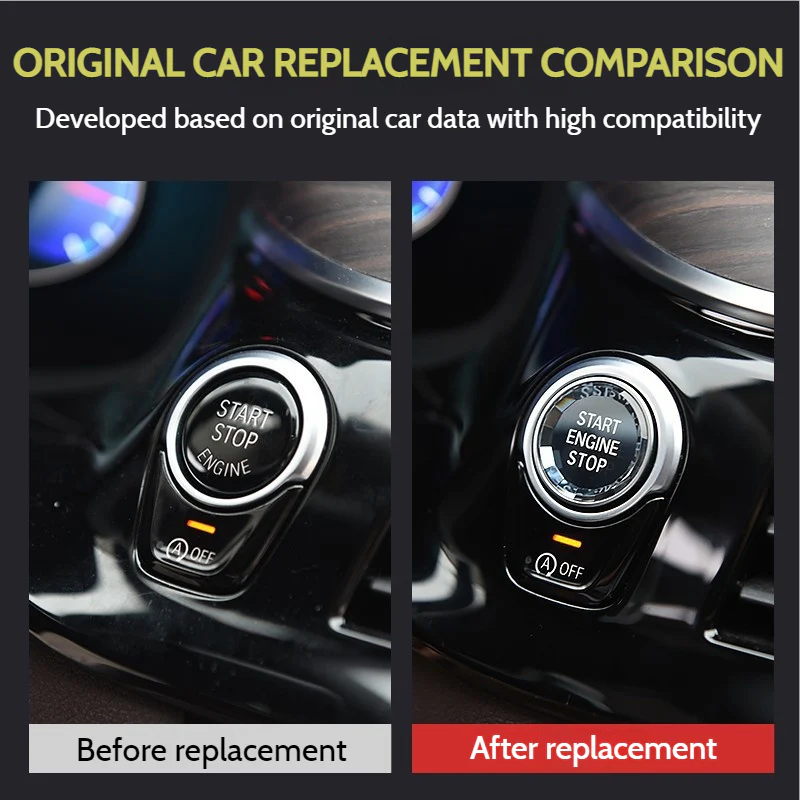 BMW Vehicle-specific Crystal Start Stop Button Cover For 1/2/3/4/5/7 Series & X1/X2/X3/X5 - Image 6