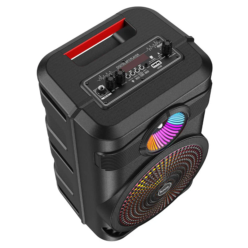 [BS46] HOCO Portable Home Camping Party Karaoke RBG Bluetooth Speaker With Microphone - Image 4