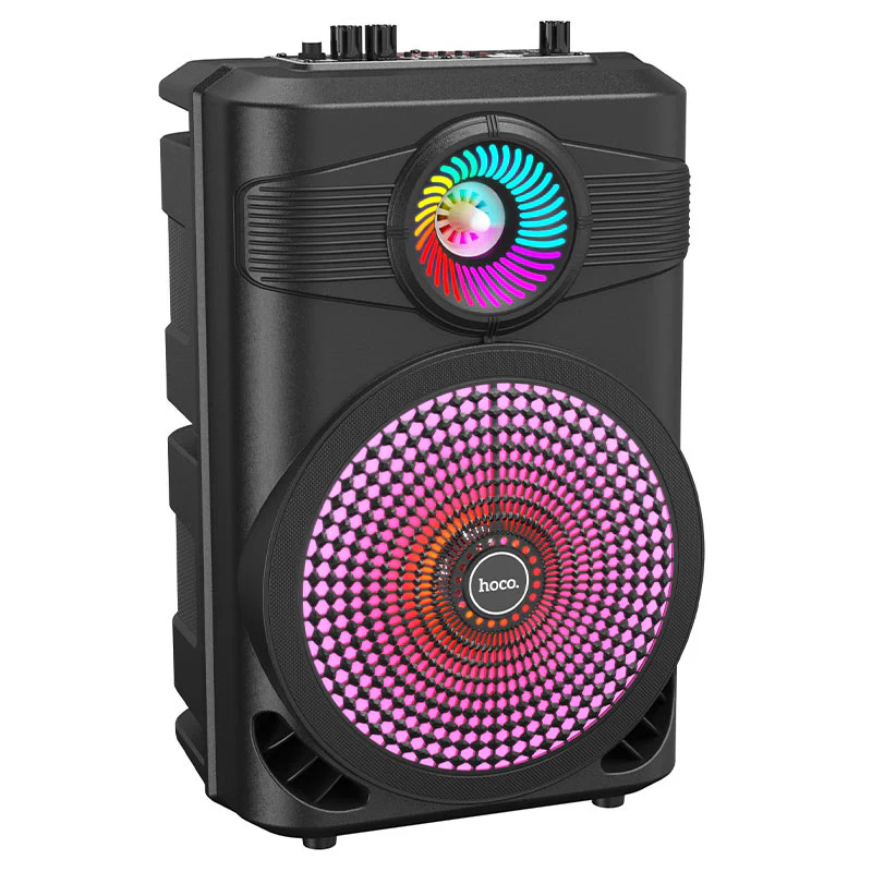 [BS46] HOCO Portable Home Camping Party Karaoke RBG Bluetooth Speaker With Microphone - Image 5