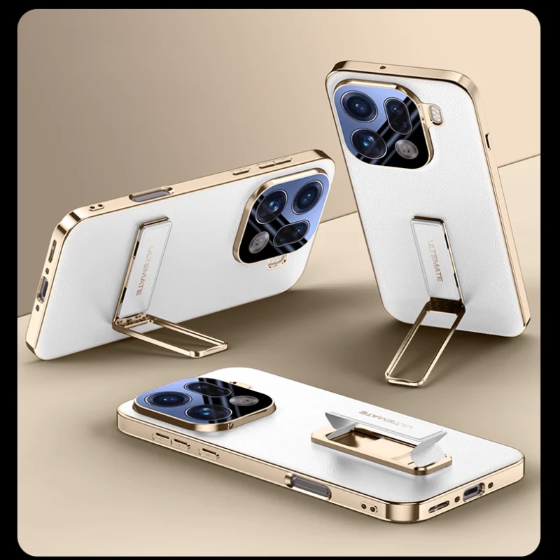 [Buil-in Stand] OPPO Find X9/Pro - Electroplated Full-Cover Shockproof Phone Case - Image 3