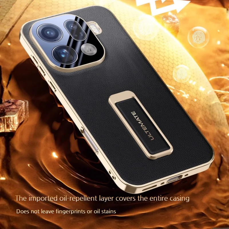 [Buil-in Stand] OPPO Find X9/Pro - Electroplated Full-Cover Shockproof Phone Case - Image 5