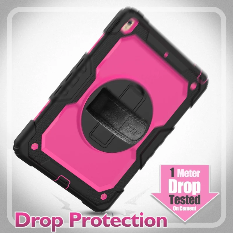 [Built-in 360° Rotating Hand Strap & Stand] Apple Ipad Air 10.5" 3rd Gen 2019 / iPad Pro 10.5" 2nd Gen 2017 - Shockproof with Screen Protector Pencil Holder Heavy Duty Series Case - Image 6