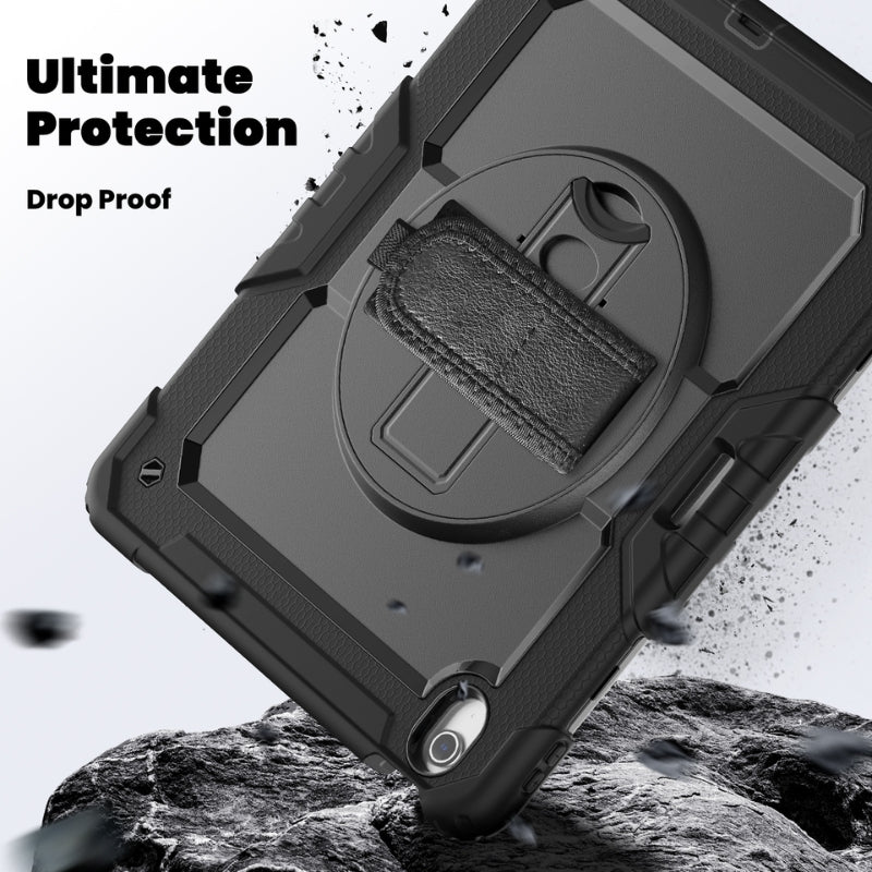 [Built-in 360° Rotating Hand Strap & Stand] Apple iPad Air 11-inch M2/M3/M4 (2024/2025/2026) Shockproof With Screen Protector Pencil Holder Heavy Duty Series Case - Image 5