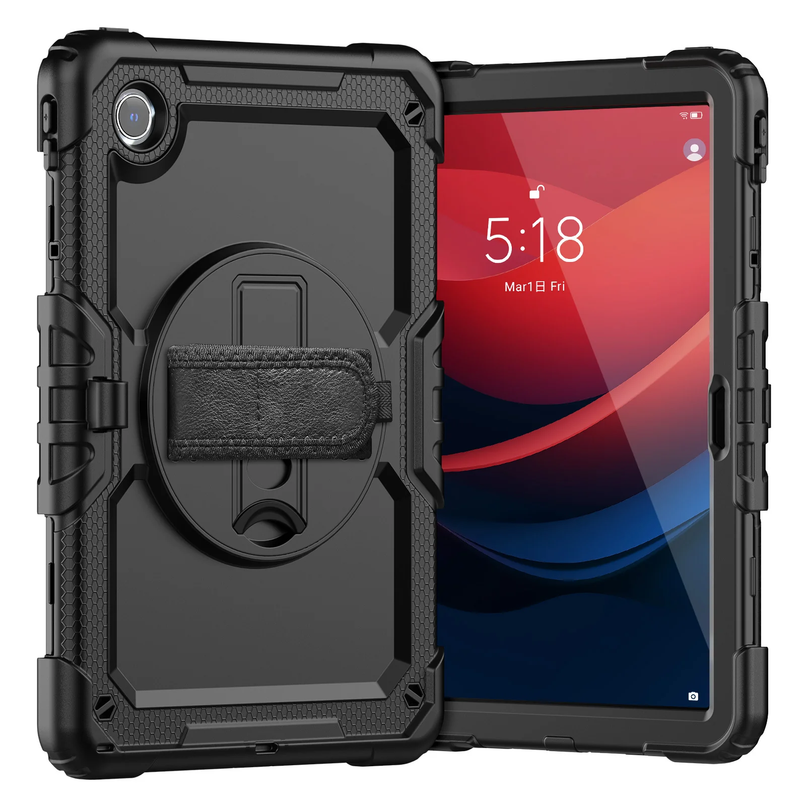 [Built-in 360° Rotating Hand Strap & Stand] Lenovo Idea Tab 11” 2025 (TB336FU/TB336ZU) Shockproof With Screen Protector Pencil Holder Heavy Duty Series Case - Image 16