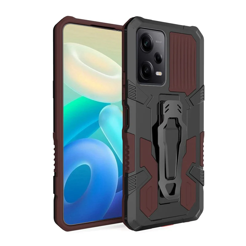 [Built-in Back Bracket] Xiaomi Mi Note 10/Pro/Lite Mechwarrior Full Coverage Shockproof Stand Series Case - Image 3