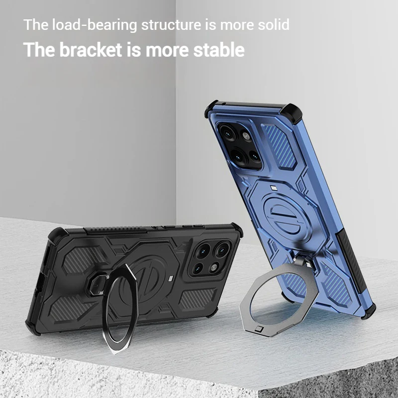 [Built-in Bracket][Magsafe Compatible] Motorola Moto Edge 50/Pro/Fusion Heavy Duty Stand Case - Image 2
