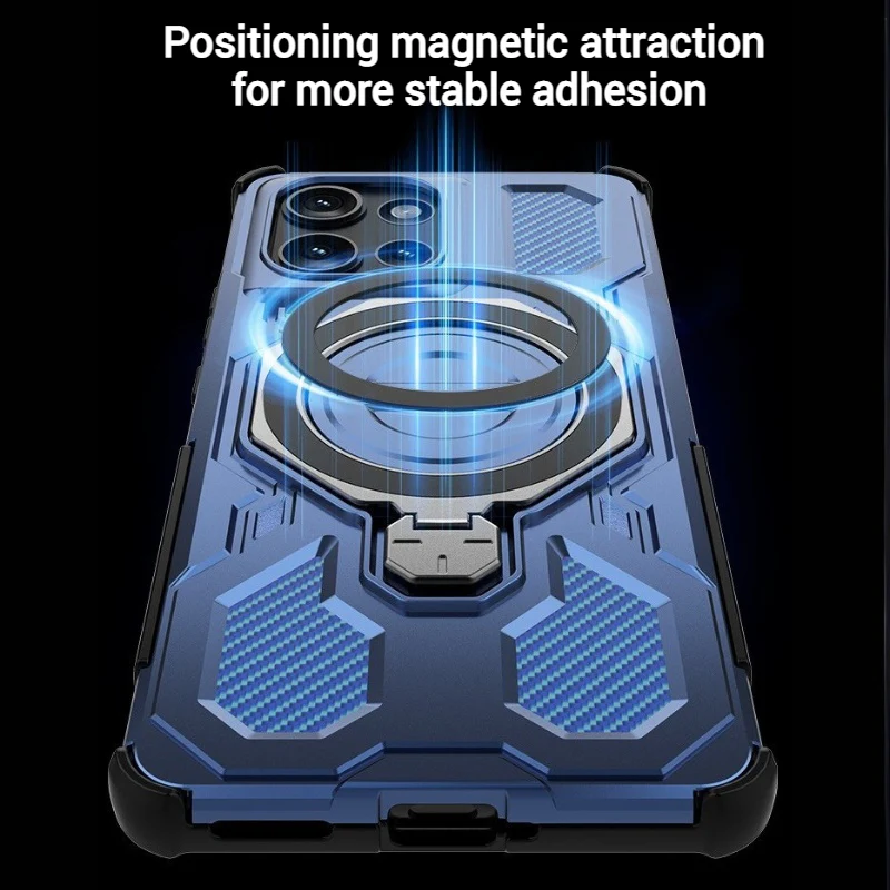 [Built-in Bracket][Magsafe Compatible] Motorola Moto Edge 50/Pro/Fusion Heavy Duty Stand Case - Image 6