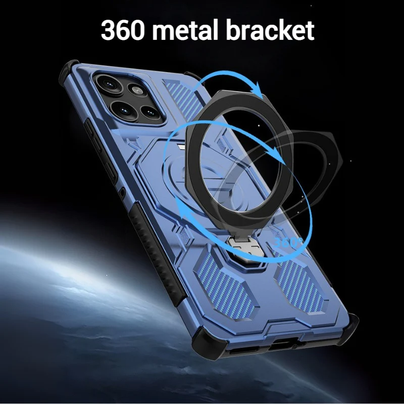 [Built-in Bracket][Magsafe Compatible] Motorola Moto Edge 50/Pro/Fusion Heavy Duty Stand Case - Image 8