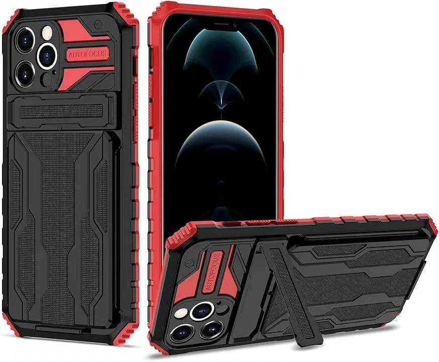 [Built-in Bracket][With Card Slot] Apple iPhone 16/Pro/Pro Max/Plus Multi-function Shockproof Heavy Duty Series Case - Image 10