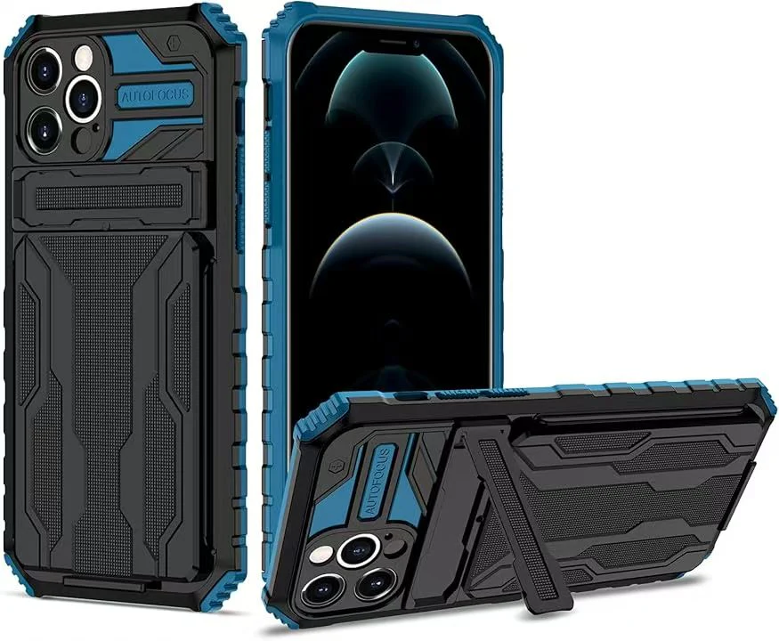 [Built-in Bracket][With Card Slot] Apple iPhone 16/Pro/Pro Max/Plus Multi-function Shockproof Heavy Duty Series Case - Image 13