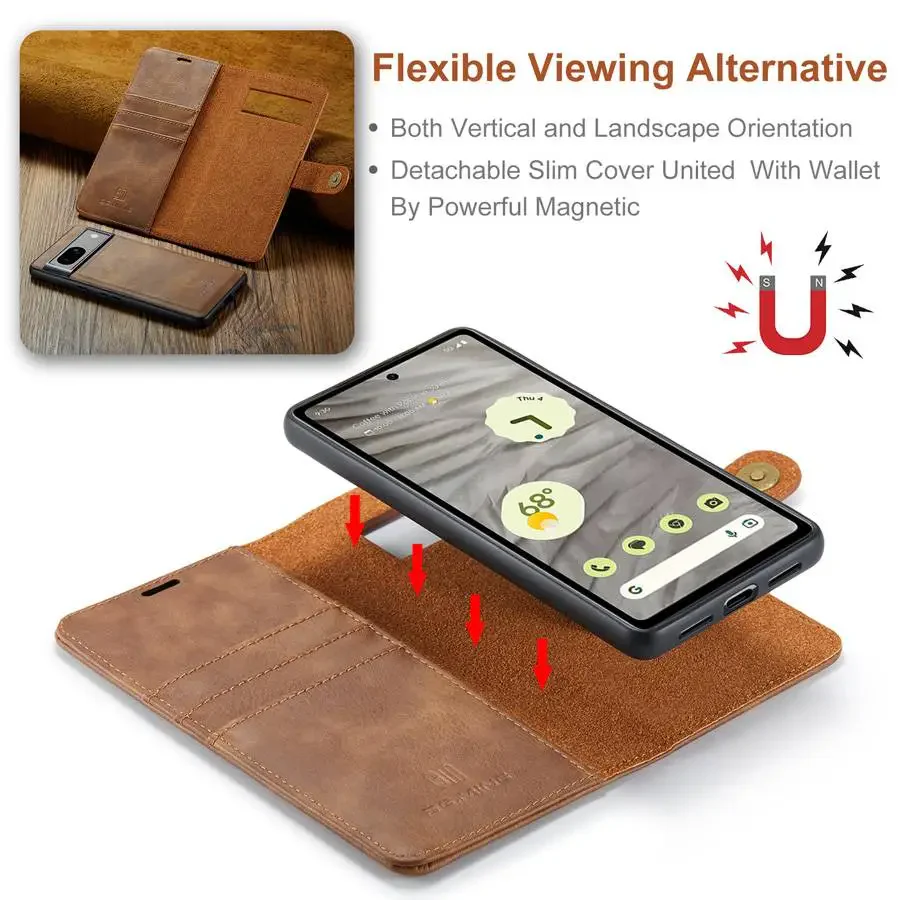 [Built-in Card Slot] Google Pixel 9/Pro/Pro XL Business-Style Premium Leather Flip Shockproof Wallet Series Case - Image 10
