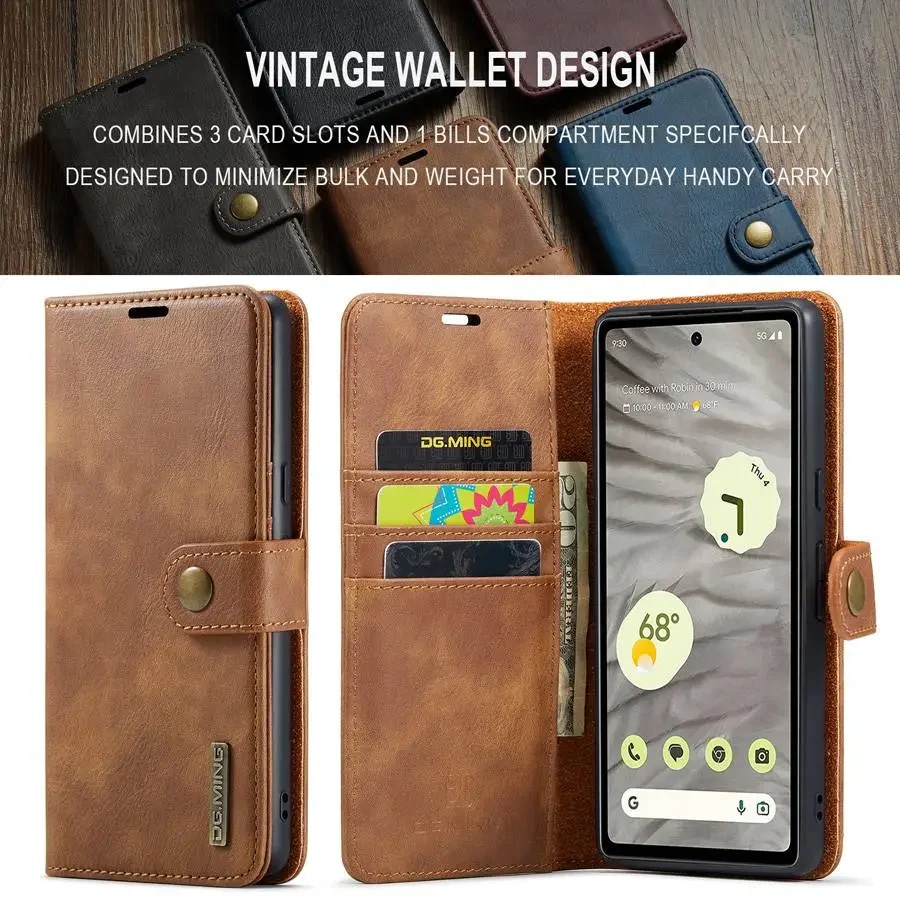 [Built-in Card Slot] Google Pixel 9/Pro/Pro XL Business-Style Premium Leather Flip Shockproof Wallet Series Case - Image 8
