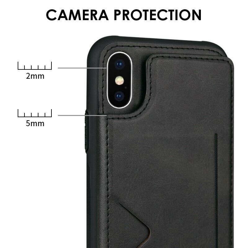 [Built-in Card Slot] Hanman Mika Leather Case For Apple iPhone 15 & 15 Plus & 15 Pro & 15 Pro Max - Image 7