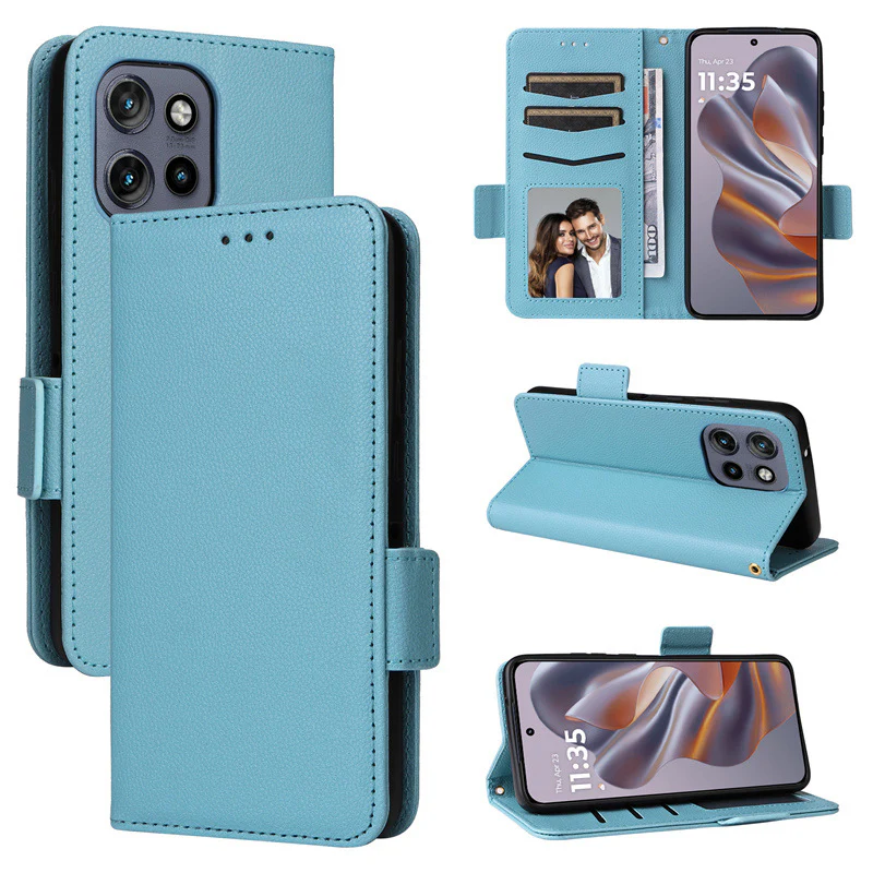 [Built-in Card Slot] Motorola Moto Edge 50 Neo Leather Flip Shockproof Essentials Series Case - Image 13