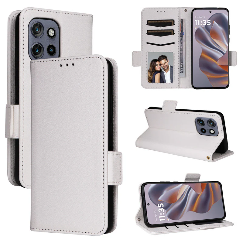[Built-in Card Slot] Motorola Moto Edge 50 Neo Leather Flip Shockproof Essentials Series Case - Image 9