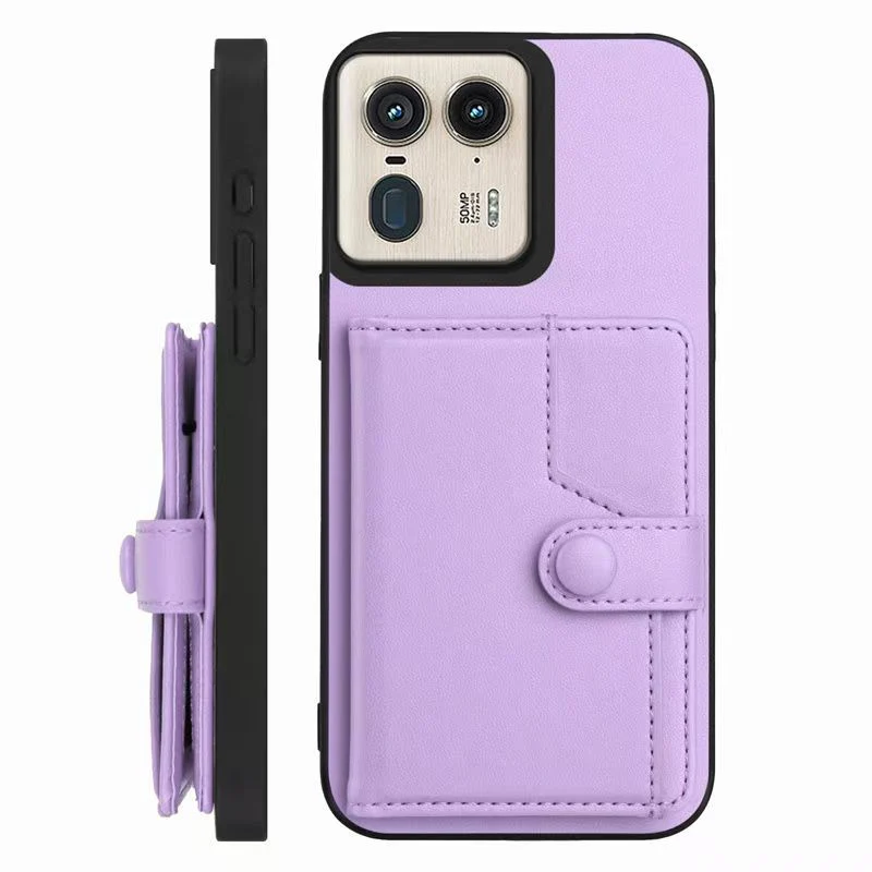 [Built-in Card Slot] Motorola Moto X50 Ultra/Edge 50/Neo Leather Shockproof Wallet Series Case - Image 13