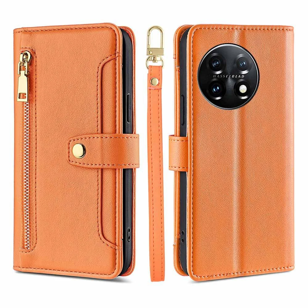 [Built-in Card Slot][With Lanyard] OnePlus 13 Leather Flip Shockproof Wallet Series Case - Image 10