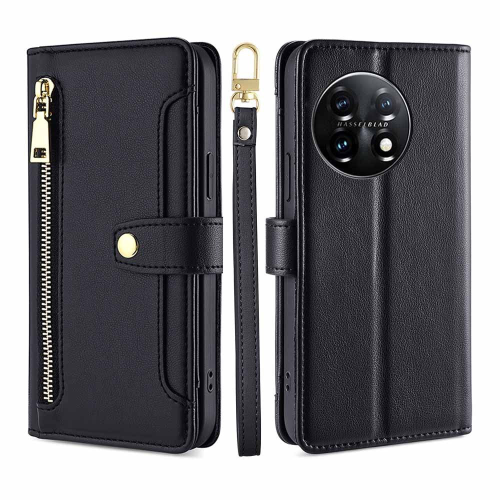 [Built-in Card Slot][With Lanyard] OnePlus 13 Leather Flip Shockproof Wallet Series Case - Image 9