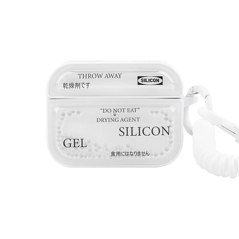 [built-in flowing transparent beads] Apple AirPods 1 & 2 & 3 - desiccant design style TPU + PC Heavy Duty Protecive Case - Image 5