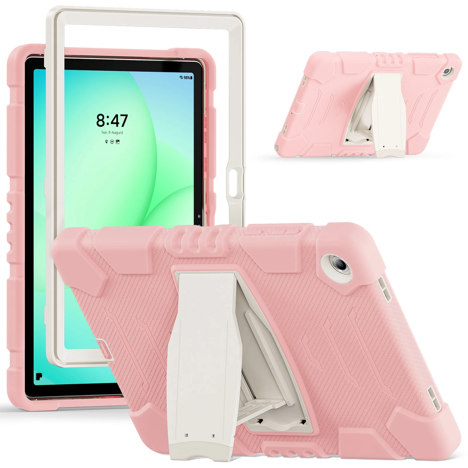 [Built-in Hidden Kickstand] Samsung Galaxy Tab A9 Plus & A11 Plus 11" - PC Silicone Rugged Shockproof Protection Durable Case - Image 10