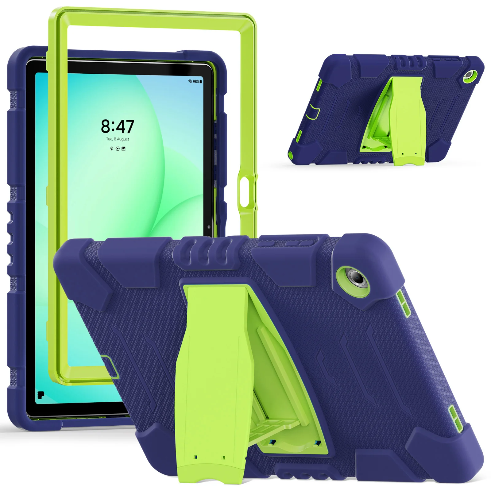 [Built-in Hidden Kickstand] Samsung Galaxy Tab A9 Plus & A11 Plus 11" - PC Silicone Rugged Shockproof Protection Durable Case - Image 12
