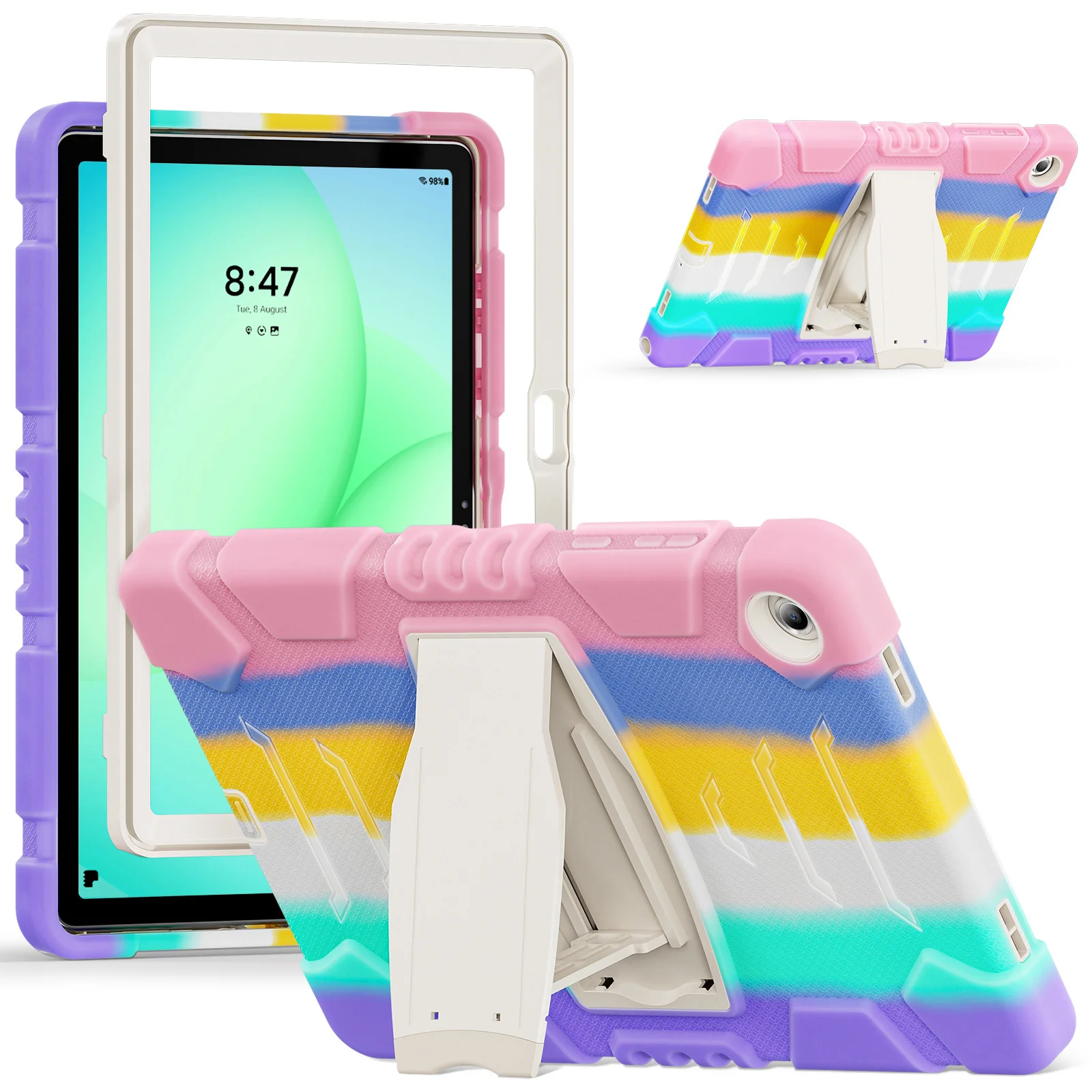 [Built-in Hidden Kickstand] Samsung Galaxy Tab A9 Plus & A11 Plus 11" - PC Silicone Rugged Shockproof Protection Durable Case - Image 13
