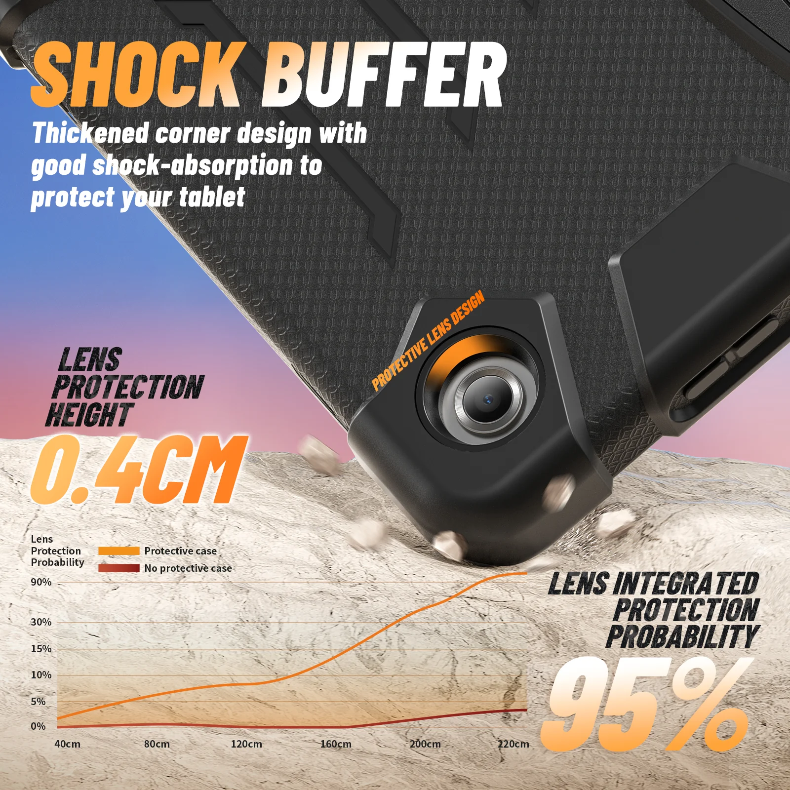 [Built-in Hidden Kickstand] Samsung Galaxy Tab A9 Plus & A11 Plus 11" - PC Silicone Rugged Shockproof Protection Durable Case - Image 6