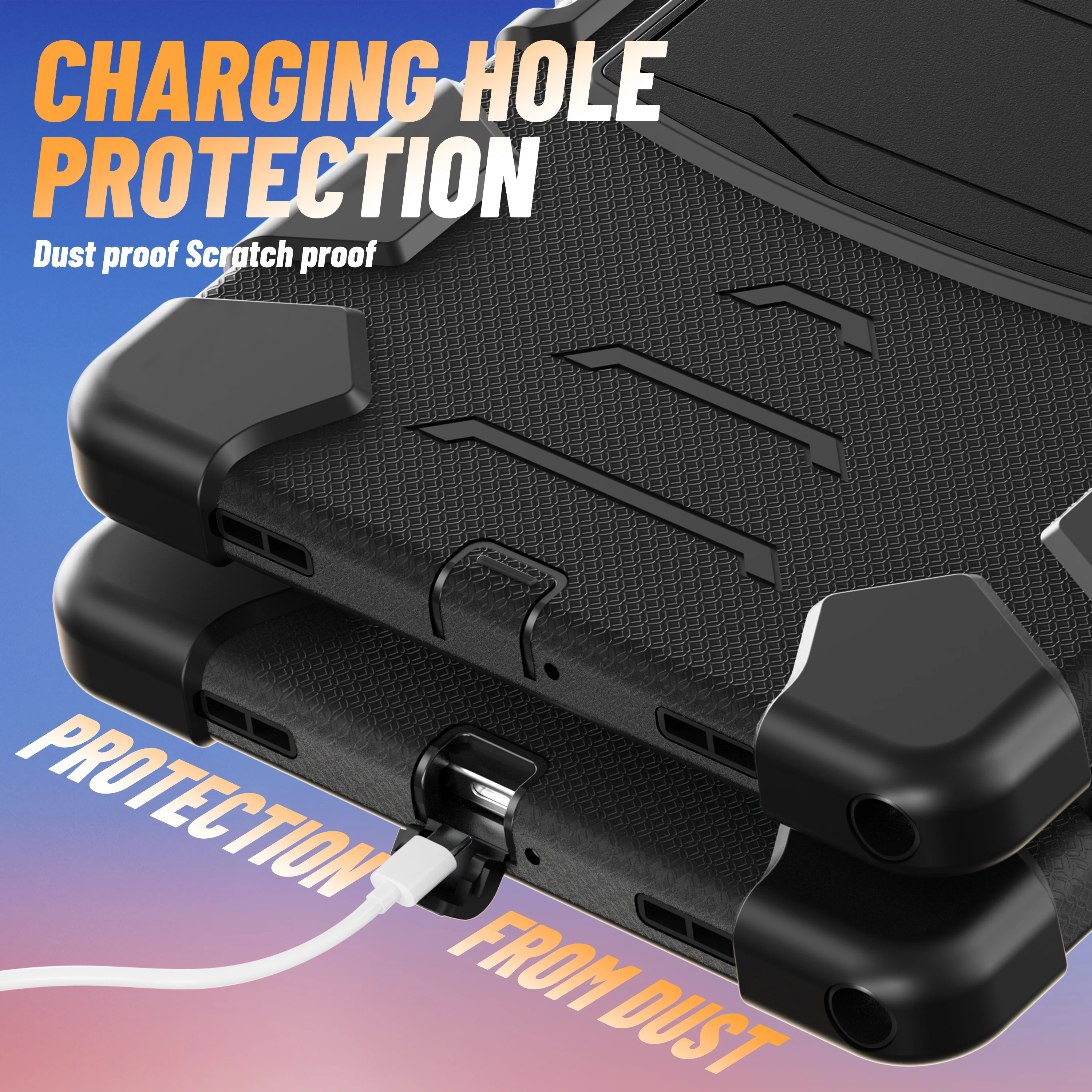 [Built-in Hidden Kickstand] Samsung Galaxy Tab A9 Plus & A11 Plus 11" - PC Silicone Rugged Shockproof Protection Durable Case - Image 7