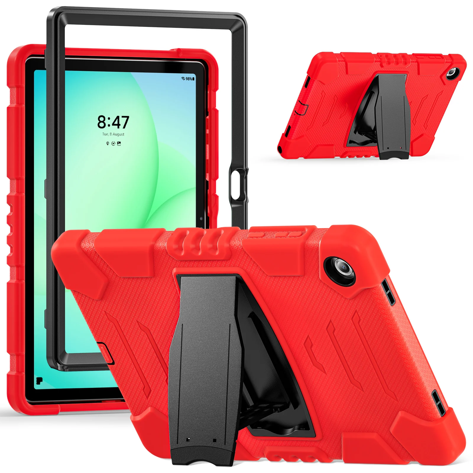 [Built-in Hidden Kickstand] Samsung Galaxy Tab A9 Plus & A11 Plus 11" - PC Silicone Rugged Shockproof Protection Durable Case - Image 8