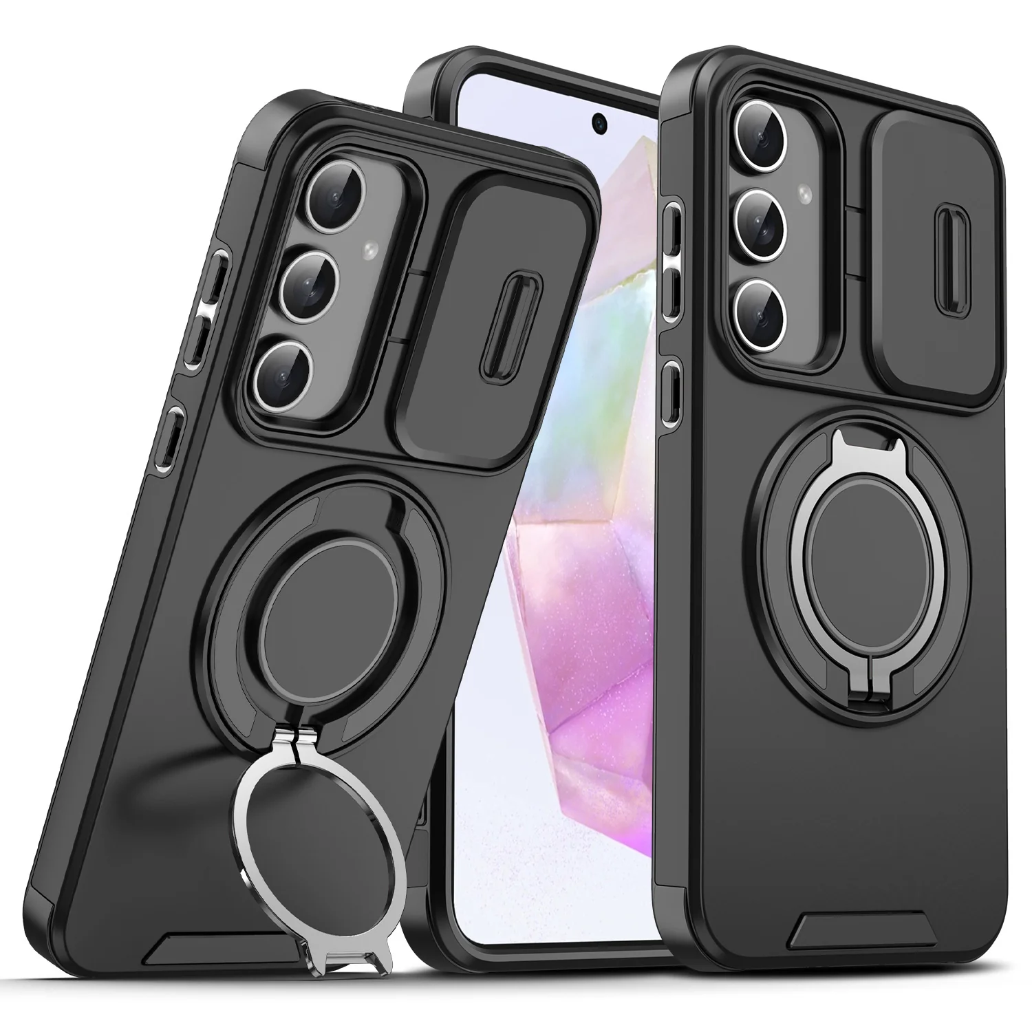 [Built-in Kickstand] Samsung Galaxy A17 (SM-A176) - Rugged Shockproof Heavy Duty Series Case - Image 6