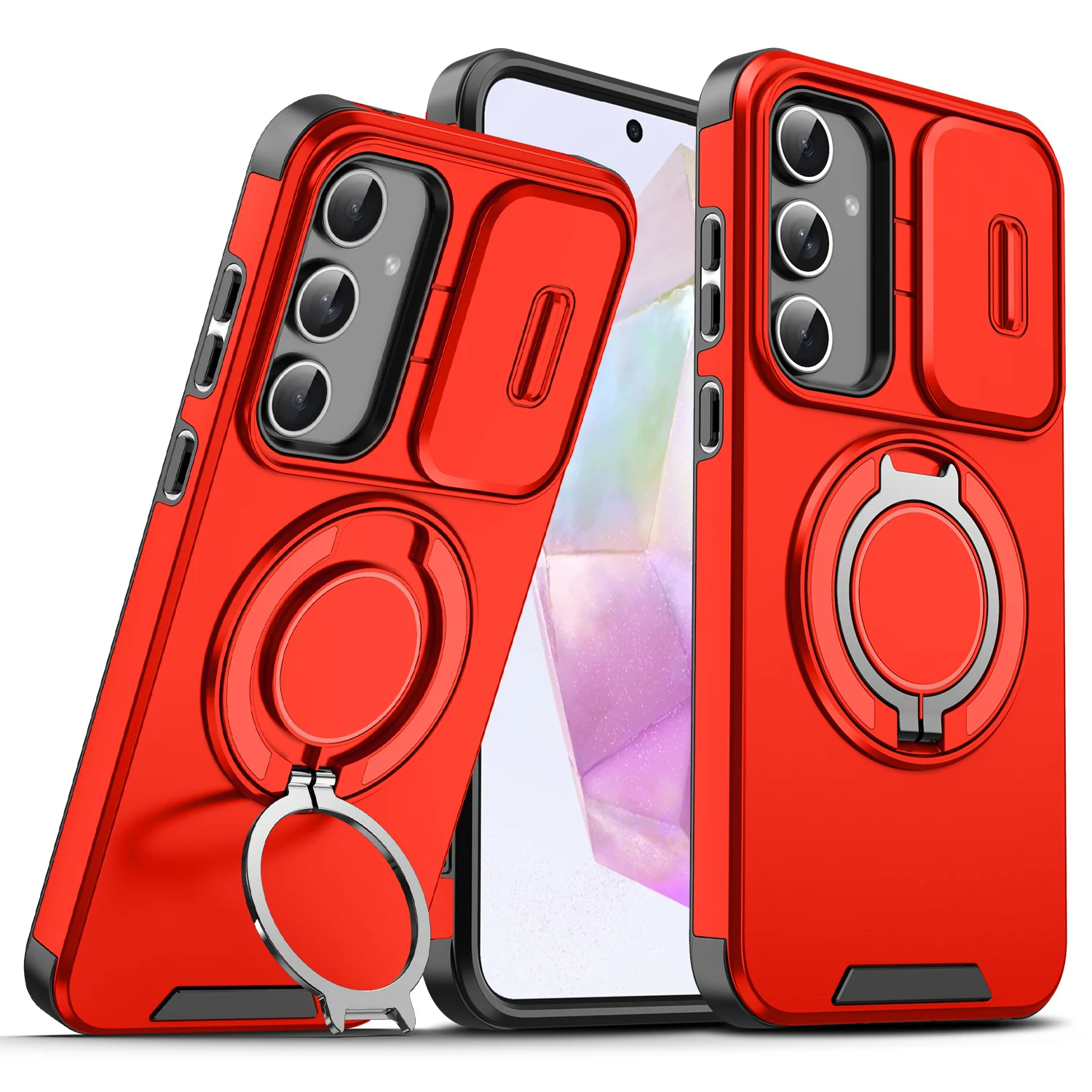 [Built-in Kickstand] Samsung Galaxy A17 (SM-A176) - Rugged Shockproof Heavy Duty Series Case - Image 2