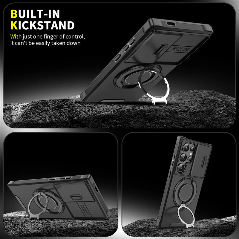 [Built-in Kickstand] Samsung Galaxy S25 FE (SM-S731) - Rugged Shockproof Heavy Duty Series Case - Image 12