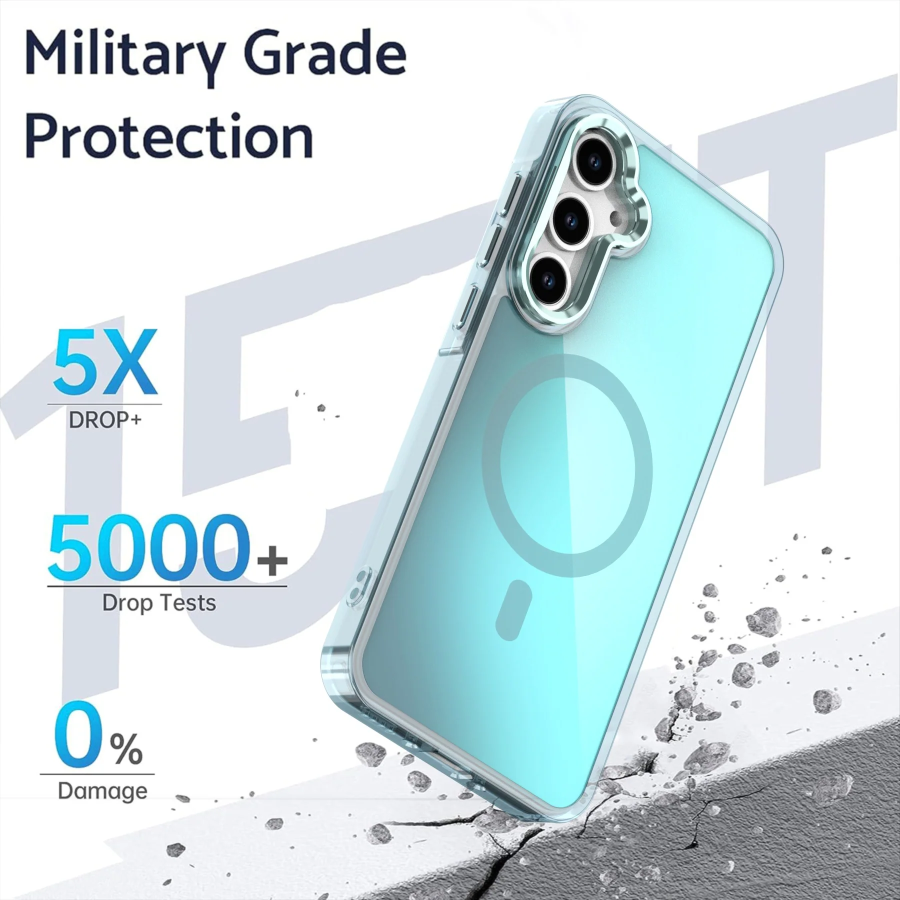 [Built-in Lens Kickstand] Samsung Galaxy A17 - Gradient Full-Body Shockproof Phone Case - Image 7