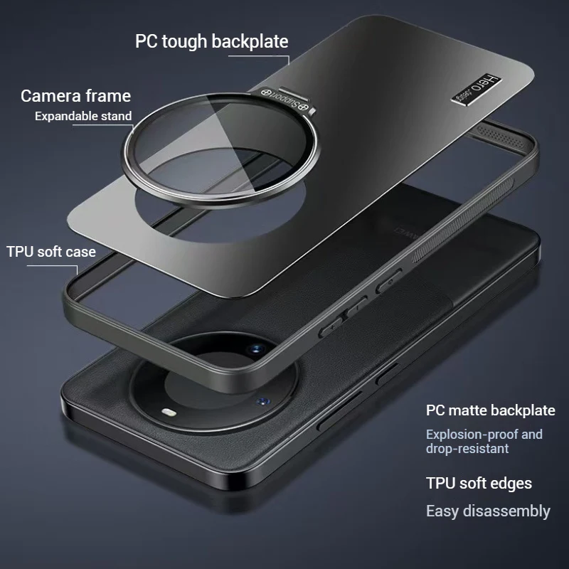 [Built-in Lens Stand] Huawei Mate 50/Pro/E Full Covverage Shockproof Protective Case - Image 11
