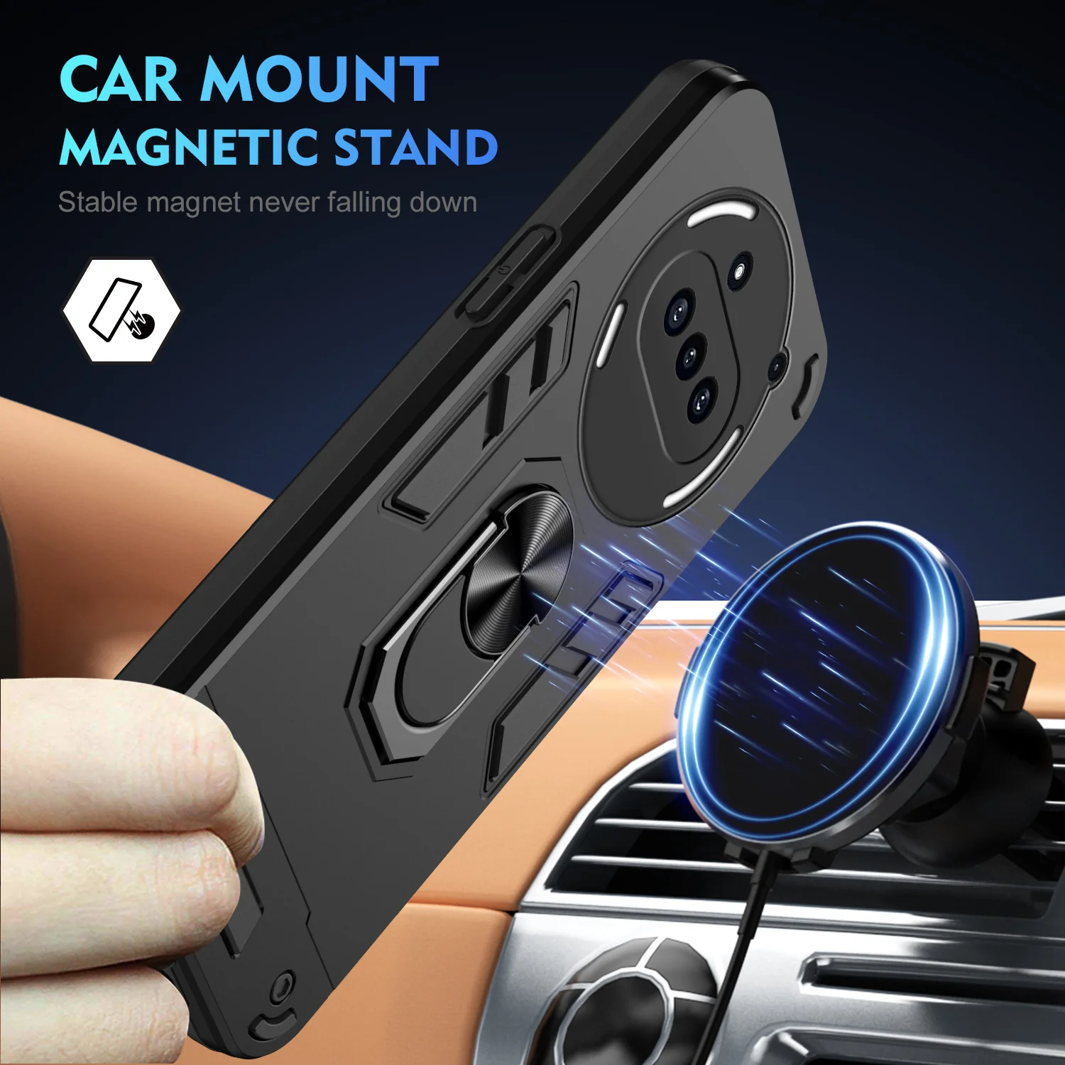 [Built-in Metal Kickstand] Nothing Phone (3a)/Pro Full-Cover Shockproof Protective Case - Image 6
