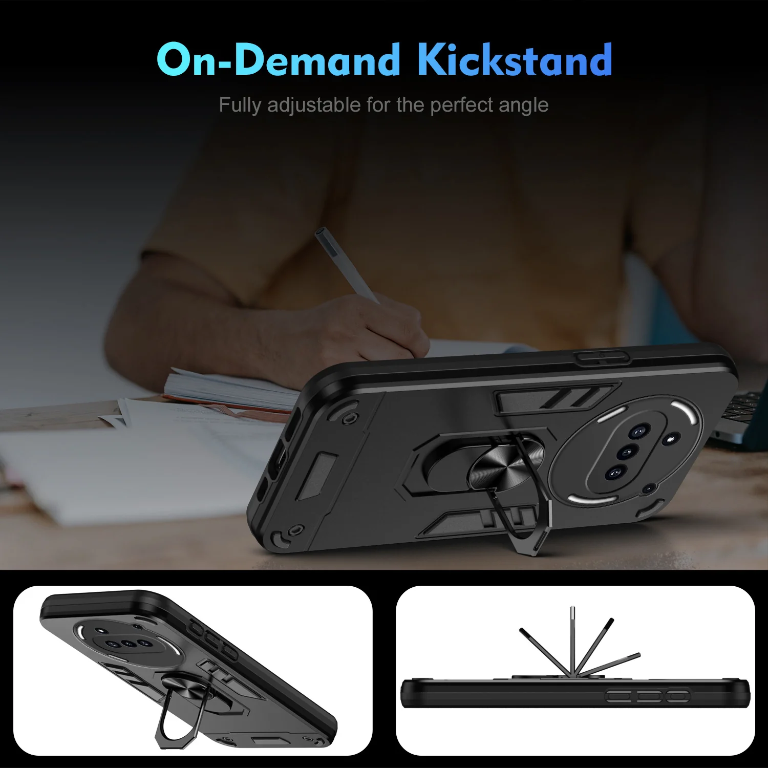 [Built-in Metal Kickstand] Nothing Phone (3a)/Pro Full-Cover Shockproof Protective Case - Image 7