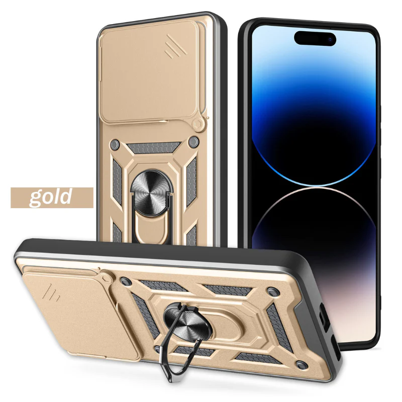 [Built-in Metal Kickstand][With Lens Cover] Nothing Phone (2a) Full-Cover Shockproof Protective Case - Image 5