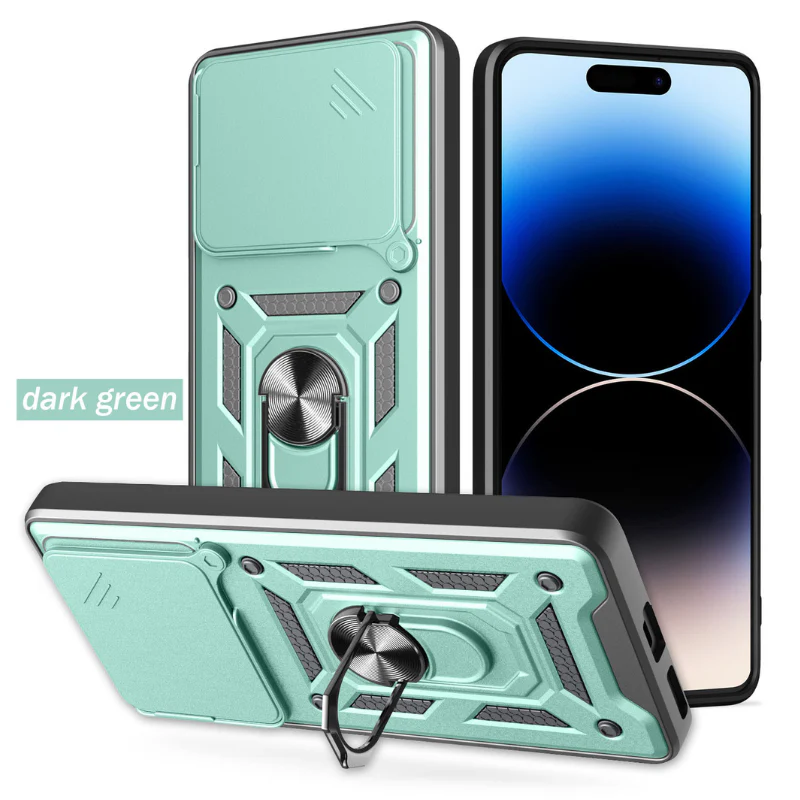 [Built-in Metal Kickstand][With Lens Cover] Nothing Phone (2a) Full-Cover Shockproof Protective Case - Image 6