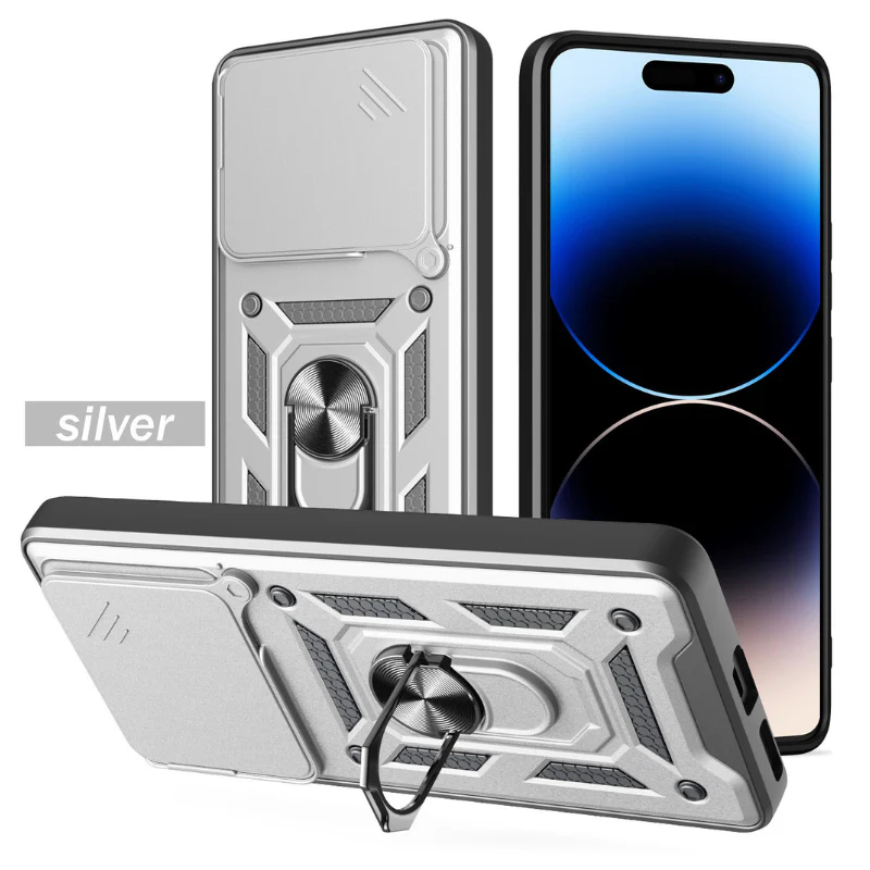 [Built-in Metal Kickstand][With Lens Cover] Nothing Phone (2a) Full-Cover Shockproof Protective Case - Image 8