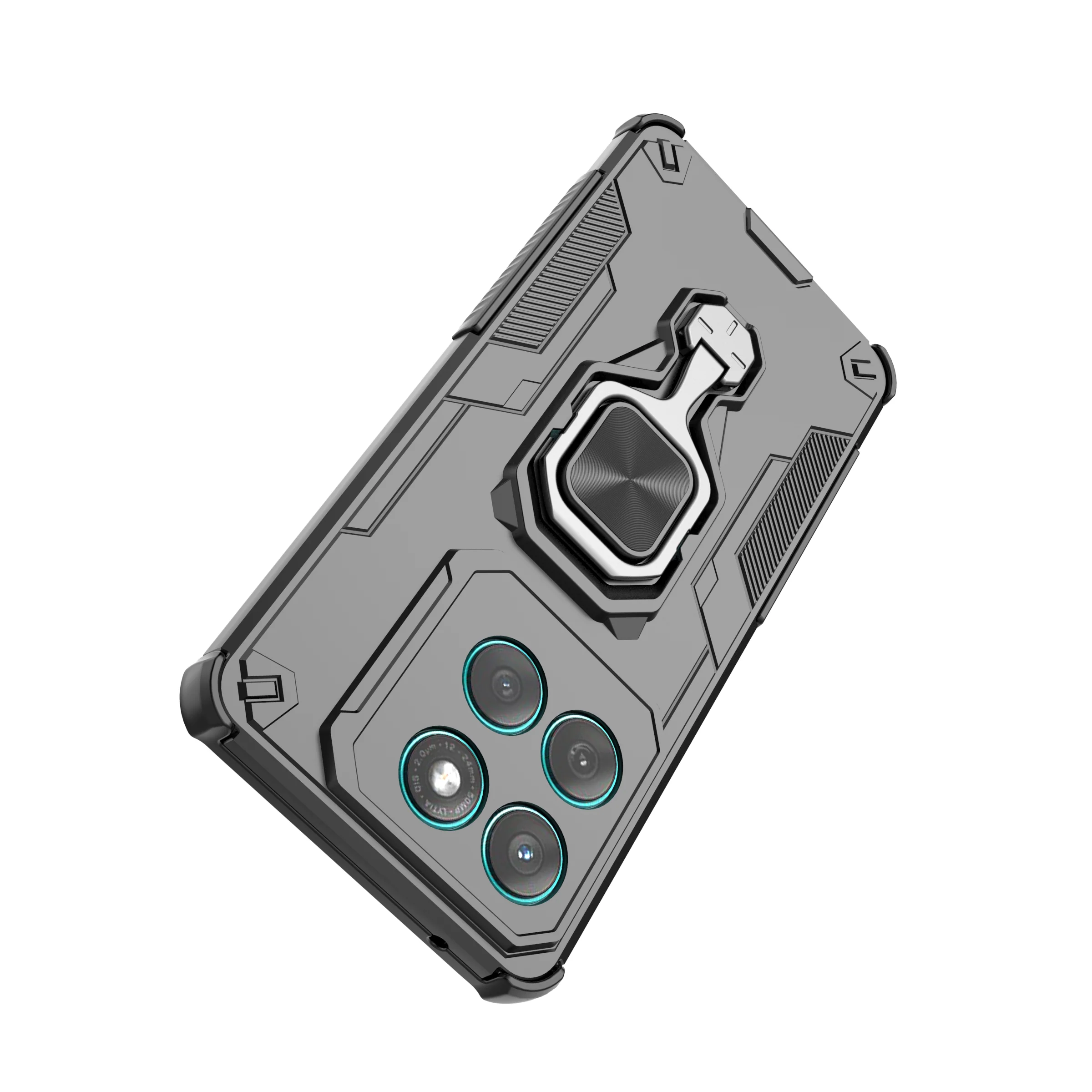 [Built-in Ring Bracket] Motorola Moto Edge 60 Pro/Fusion Mecha-style Anti-slip Protective Hard Heavy Duty Series Case - Image 12