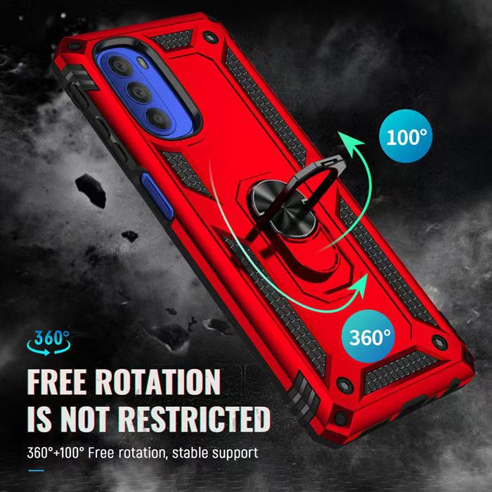 [Built-in Ring Bracket] Motorola Moto G71 5G Anti-slip Protective Hard Heavy Duty Series Case - Image 5