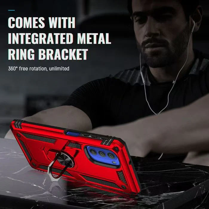 [Built-in Ring Bracket] Motorola Moto G71 5G Anti-slip Protective Hard Heavy Duty Series Case - Image 6
