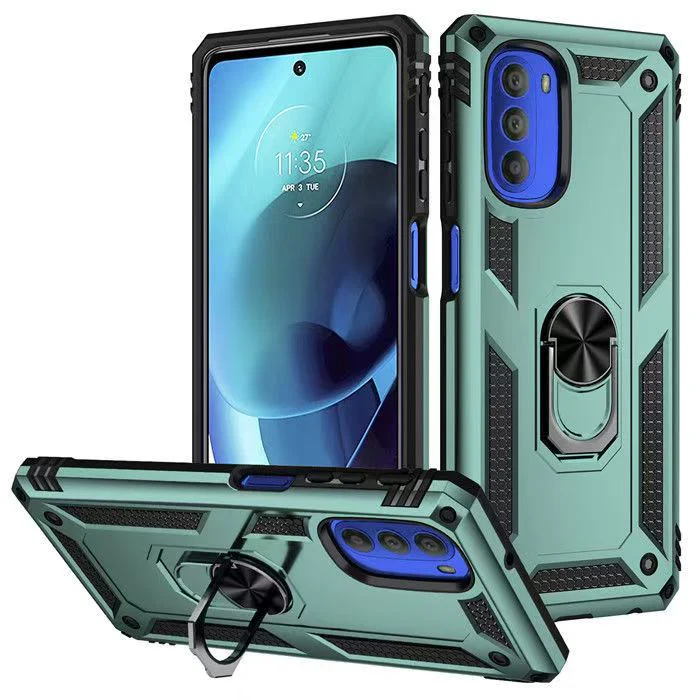 [Built-in Ring Bracket] Motorola Moto G71 5G Anti-slip Protective Hard Heavy Duty Series Case - Image 9