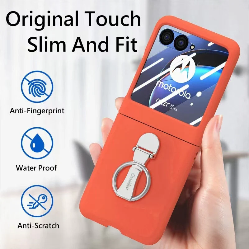 [Built-in Ring Bracket] Motorola Moto Razr 60/Ultra Liquid Silicone Full Coverage Shockproof Essentials Series Case - Image 10