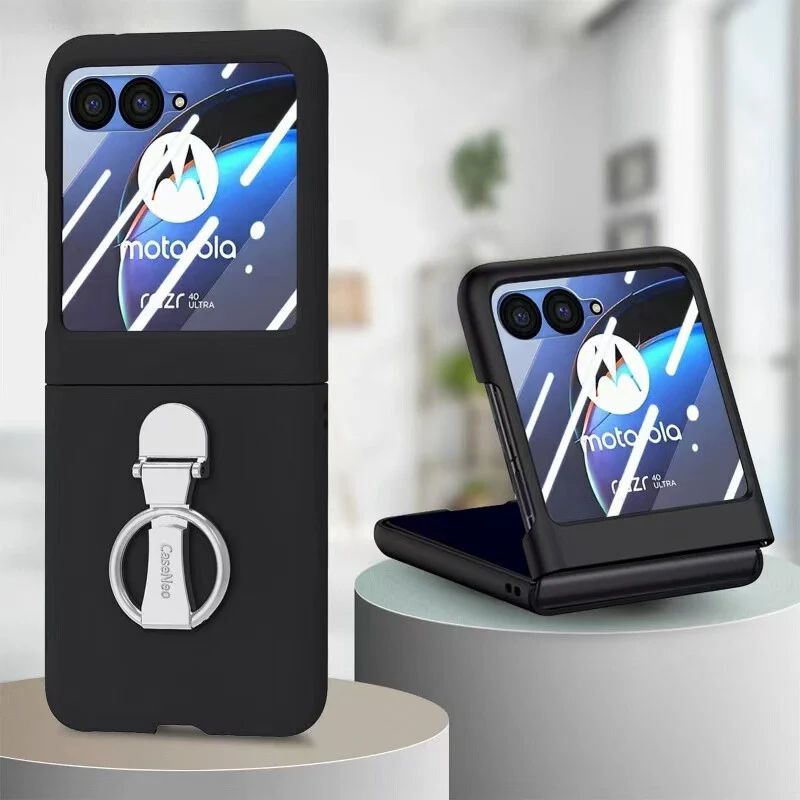 [Built-in Ring Bracket] Motorola Moto Razr 60/Ultra Liquid Silicone Full Coverage Shockproof Essentials Series Case - Image 11