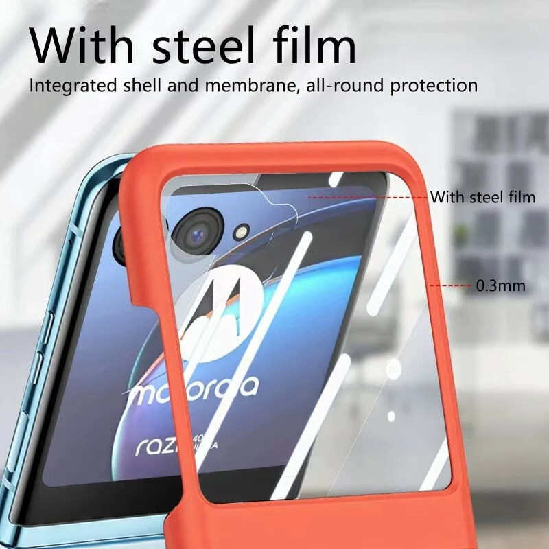 [Built-in Ring Bracket] Motorola Moto Razr 60/Ultra Liquid Silicone Full Coverage Shockproof Essentials Series Case - Image 12