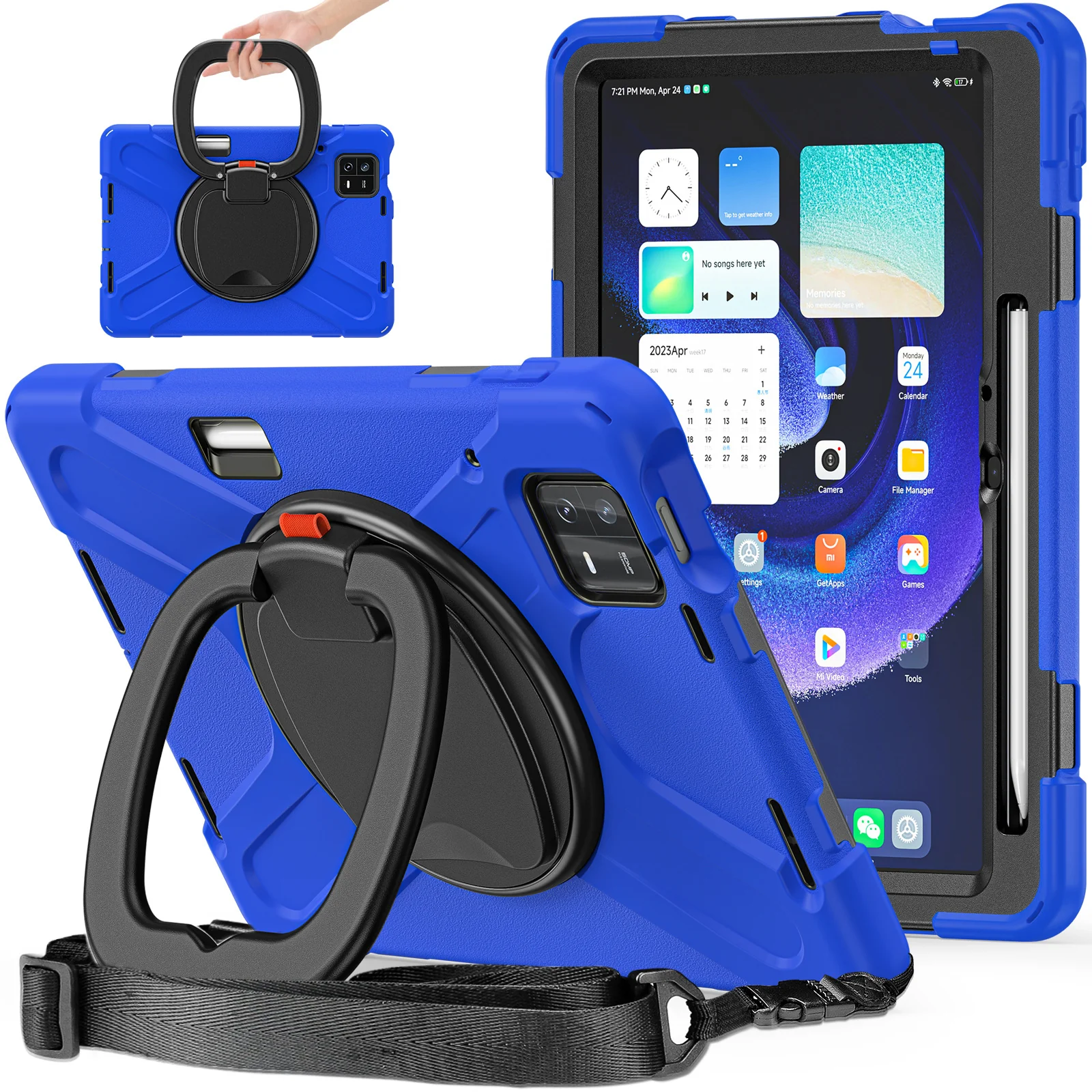 [Built-in Ring Bracket] Xiaomi Mi Pad 6/Pro 11’’ (2023) EVA Kid Friendly Heavy Duty Ring Holder Stand Case - Image 15