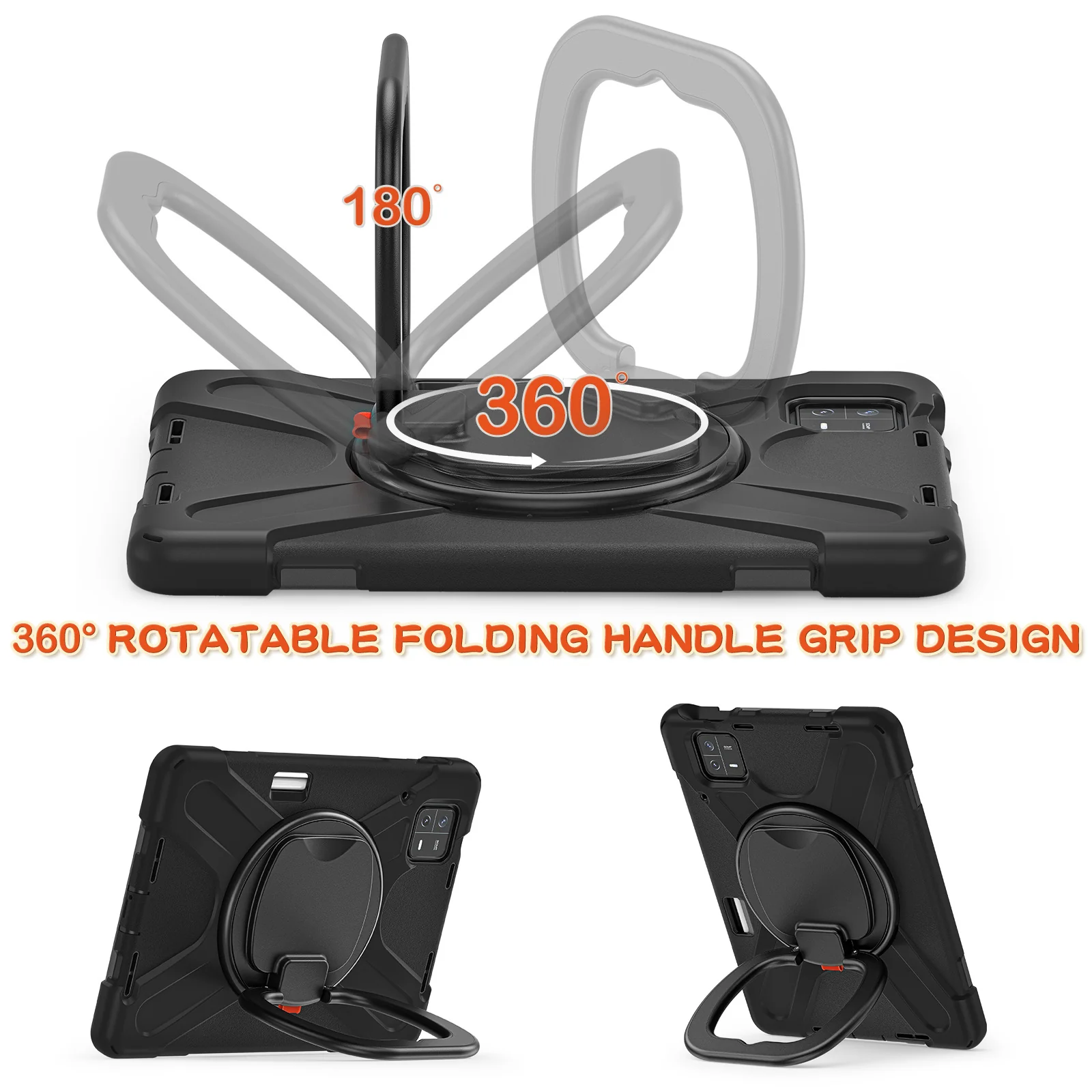 [Built-in Ring Bracket] Xiaomi Mi Pad 6/Pro 11’’ (2023) EVA Kid Friendly Heavy Duty Ring Holder Stand Case - Image 9