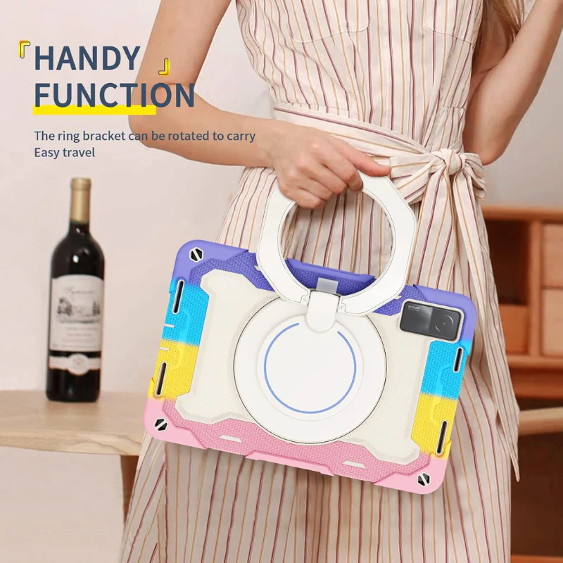 [Built-in Ring Holder] Xiaomi Mi Pad 5/Pro 11’’ 2021 360 Degree Rotation  EVA Kid Friendly Heavy Duty Series Case - Image 8